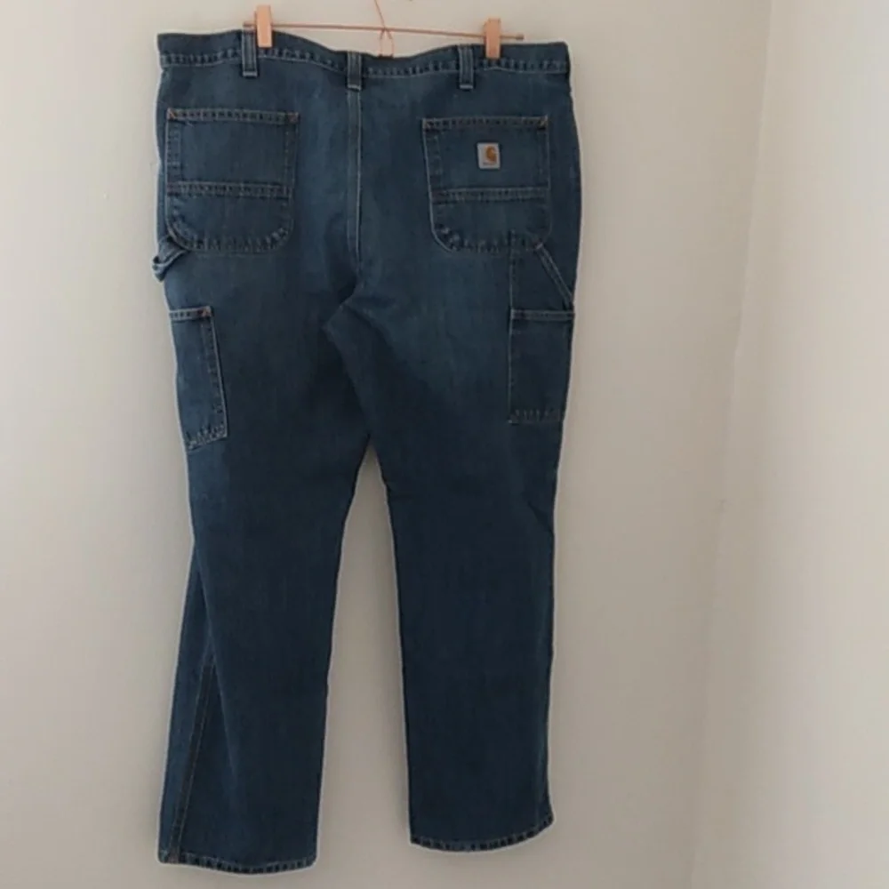 Carhartt‎ Carpenter Jeans Size 42X29 1/2 Relaxed Fit Utility Cargo Straight Leg